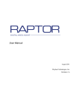 Raptor User Manual