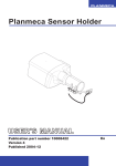 Planmeca Sensor Holder USER`S MANUAL