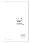 Technical Information Manual