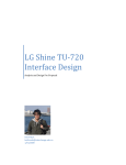 LG Shine TU-720 Interface Design