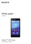 Xperia™ M4 Aqua White paper
