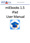 miEbooks 1.5 iPad User Manual