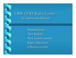 LWR CERT Radio Comm Rev 06272012