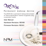 Permanent makeup device User Manual Hardware