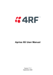 Aprisa XE User Manual