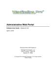 Administrative Web Portal User Manual