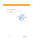 GenomeStudio Genotyping Module User Guide