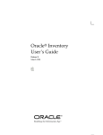 Oracle Inventory User`s Guide