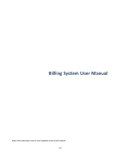 Billing System User Manual - Saleculator: Purpose Designed Billing