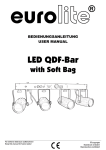 EUROLITE LED QDF-Bar User Manual - LTT