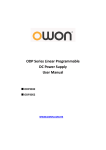 ODP Series Linear Programmable DC Power Supply User Manual