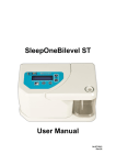 SleepOneBilevel ST User Manual