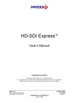 Using the HD-SDI Express card