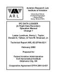 Aviation Research Lab Institute of Aviation IPC DATA LOGGER (A