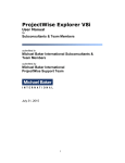 ProjectWise Explorer V8i User Manual