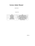 System Admin Manual - Software Engineering II