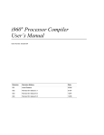 i960® Processor Compiler User`s Manual