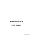 MODEL PCI-AI12-16 USER MANUAL