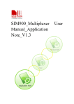 SIM900_Multiplexer User Manual_Application Note_V1.3