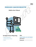 Integrated Manual - Missouri Cancer Registry and Research Center