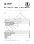 Draft Guidelines for Publishing and Sharing Information for CUSEC