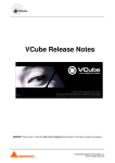 VCube Release Notes - Merging Technologies