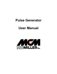 Pulse Generator - The M.C. Miller Company
