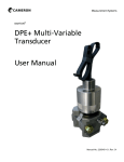 DPE+ Multi-Variable Transducer User Manual