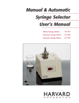 Manual & Automatic Syringe Selector Manual