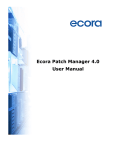 Ecora Patch Manager 4.0 User Manual