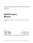 PyFITS User`s Manual