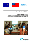 Samoa training report, capacity building in flood risk