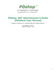 PDshop .NET Administrator`s Guide (PDAdmin User Manual)