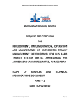 Ahmedabad Janmarg Limited REQUEST FOR PROPOSAL FOR