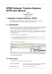 SPIRE Detector Timeline Explorer (DTE) User Manual