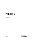 PPC-2015 User Manual