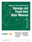 Sponge-Jet Feed Unit User Manual