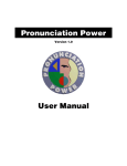 Pronunciation Power User Manual