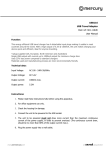 USB116 USB Travel Adaptor Item ref: 661.116UK User Manual