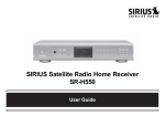 SIRIUS Satellite Radio Home Receiver SR-H550