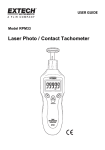 Extech RPM33 Laser Photo Tachometer Manual PDF
