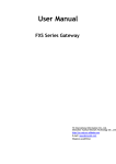 User Manual FXS Series Gateway
