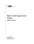 New York Approved Tests