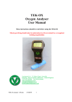 TEK-OX Oxygen Analyser User Manual