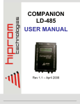 Companion LD-485 User Manual - English