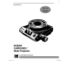 Operating Manual for the KODAK CAROUSEL Slide - Micro