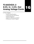 F2-8AD4DA--2 8-Ch. In / 4-Ch. Out Analog Voltage Comb.