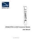 OP5962 RTSI to LVDS Transceiver Module User Manual - Opal-RT
