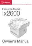 ix2600 User Manual - Océ | Printing for Professionals