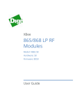 Digi XBee 865/868 LP RF Modules User Guide